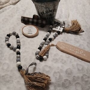 Decorative Metal Bucket And Home Decor Items